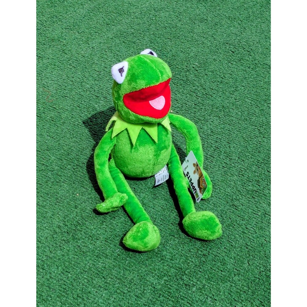 The Muppets Kermit the Frog Dangle Legs/Arms Buckle-Down 11" Plush Toy Doll NWT